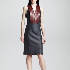 Alexander Wang sleeveless leather bib dress